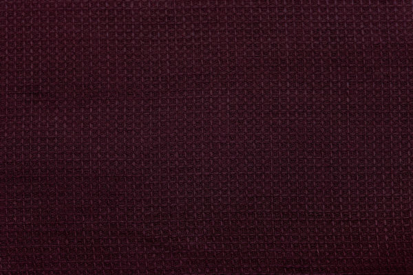 Light, small honeycomb linen fabric, Windsor Wine colour