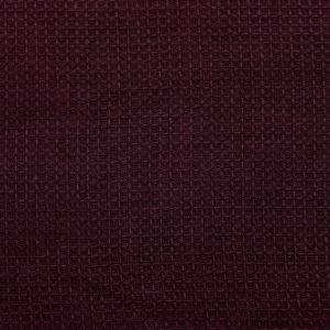 Light, small honeycomb linen fabric, Windsor Wine colour