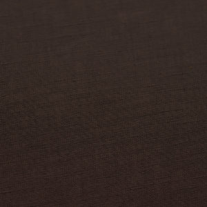 Light, plain linen fabric, Seal Brown colour