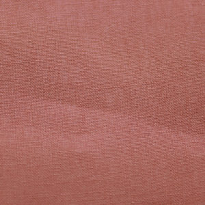 Light, linen fabric, plain Canyon Rose colour