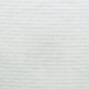 Light, linen fabric, aqua and white stripes